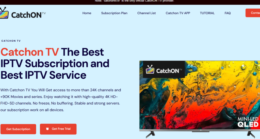 Catchon TV free Trial